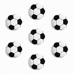Сахарные фигурки Футбольный мяч 27 мм, 10 шт
