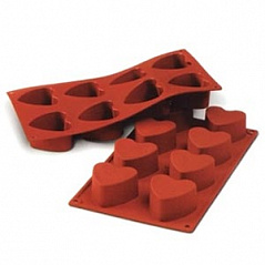 Форма силиконовая СИЛИКОНФЛЕКС Сердце SF040 Silikomart