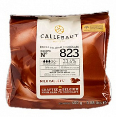 Шоколад Молочный 33,6% в каллетах Barry Callebaut, 400 г