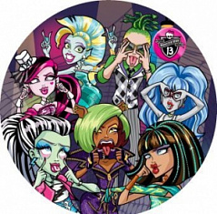 Вафельная картинка Monster High, d=20 см