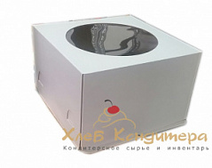 Коробка для торта картонная с окном Pasticciere, 30*30*19 см