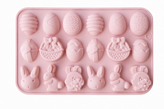 Форма силиконовая ПАСХА (18 конфет), d=3 см Форма силиконовая ПАСХА (18 конфет), d=3 см