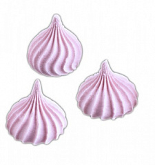 Безе рифленые средние розовые, 100 г