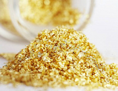 Пищевое золото фракционное 23 карата 3-5 мм, 0,25 г