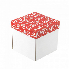 Коробка для подарков без окна Ho-ho-ho 15*15*15 см 