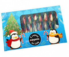 Новогодний набор леденцов "Сладкие игрушки на ёлку:Пингвинчики" (10 шт в коробке)
