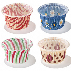 Форма бумажная МАФФИН 50/36 фантазия микс, 64 шт