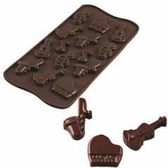 Форма силиконовая ИЗИ-ШОК Шоколадная мелодия Silikomart