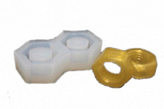 Силиконовый молд "Гайка М20", 3*1 см