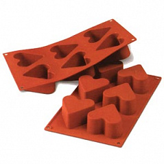 Форма силиконовая СИЛИКОНФЛЕКС Сердце SF036 Silikomart