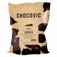 Глазурь тёмная для покрытия Adora Chocovic, 1 кг