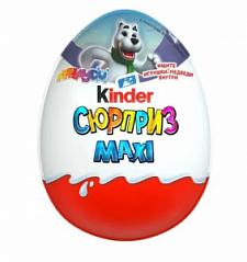 Яйцо KINDER Сюрприз MAXI, 100 г , 1 шт.