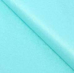 Бумага упаковочная тишью, нежно-голубая 50*66 см, 1 шт