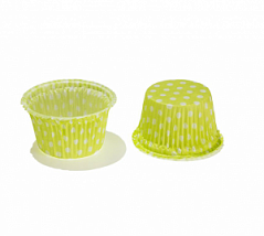 Форма бумажная МАФФИН ЗЕЛЕНЫЙ ГОРОХ 50/36, 30 шт