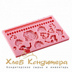 Силиконовый молд (мат) для мастики "Барокко", 20*12,7*0,8 см