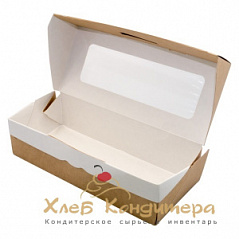 Коробка для печенья/зефира ECO ТABOX 1000 GL, 20*12*4 см