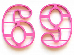 Форма для вырезания коржей Цифра 6 (9), d=19 см