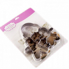 Формы металлические для вырезания печенья Дети 8*8 см, 3 шт Формы металлические для вырезания печенья Дети 8*8 см, 3 шт