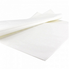 Бумага упаковочная белая тишью 50*66 см, 1 шт