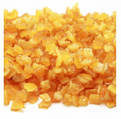 Апельсиновая корочка засахаренная кубиками 6*6 мм., 150 г
