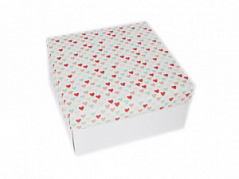 Коробка для подарков Сердечки, 20*20*10 см Коробка для подарков Сердечки, 20*20*10 см