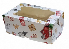 Коробка для кексов Merry Christmas, 6 ячеек