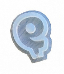 Силиконовый молд для леденцов, карамели и шоколада "Цифра 9", h=6,5 см