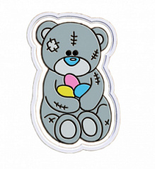 Набор для вырезания печенья: форма и трафарет Пасхальный Тедди, d=10 см