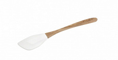 Лопатка силиконовая с деревянной ручкой 24,4*6,3 см