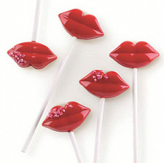 Форма силиконовая КИСС ПОПС красная Silikomart