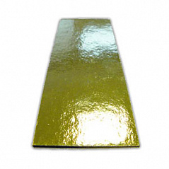 Подложка 0,8 мм 4,5*13 см золотая прямоугольная, 100 шт