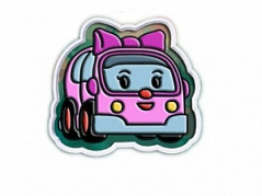 Набор для вырезания печенья: форма и трафарет Эмбер, d=9 см