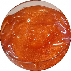 Глазурь глянцевая Апельсин с блестками Vizyon Polen, 200 г