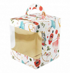 Коробка для пряничного домика Щелкунчик 17*17*19 см