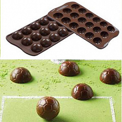 Форма силиконовая ИЗИ-ШОК Футбольный мяч Silikomart