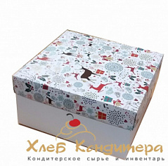 Коробка для подарков Новогодняя, 20*20*10 см