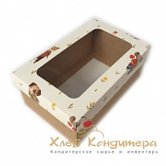 Коробка для подарков с окном Весенние зверушки, 18*11*7 см