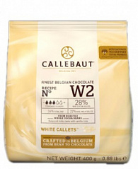 Шоколад Белый 28% в каллетах Barry Callebaut, 400 г