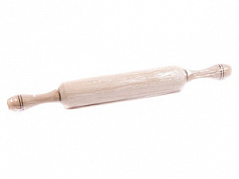 Скалка деревянная (бук) с ручками, 40 см