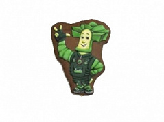 Набор для вырезания печенья: форма и трафарет Папус, d=9 см Набор для вырезания печенья: форма и трафарет Папус, d=9 см