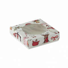 Коробка для печенья со съемной крышкой Дед Мороз на 1 шт.