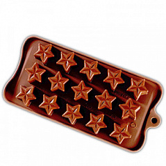 Форма силиконовая для шоколада Звезда, 21*10,5 см.