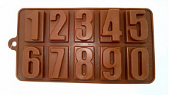 Силиконовая форма ЦИФРЫ 1-9, h=4 см