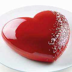 Форма силиконовая СЕРДЦЕБИЕНИЕ серая Silikomart