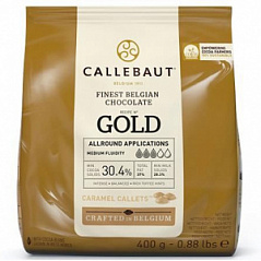 Шоколад Белый со вкусом карамели 30,4% Gold Barry Callebaut, 400 г