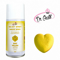 Шоколадный спрей ВЕЛЬВЕТ желтый, 150 мл