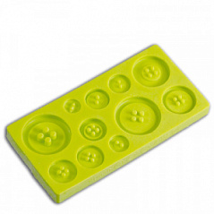 Силиконовый молд (мат) для мастики "Пуговицы", 11,5*5,7*1 см Силиконовый молд (мат) для мастики "Пуговицы", 11,5*5,7*1 см