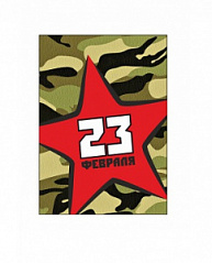 Бирка 23 февраля (Звезда), 5х7 см Бирка 23 февраля (Звезда), 5х7 см