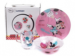 Набор детской посуды “Party Minnie” Luminarc, 3 предмета