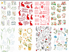 Переводные картинки для декорирования яиц Пасхальный микс, 1 шт